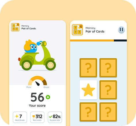 Focus Pair of Cards memory game